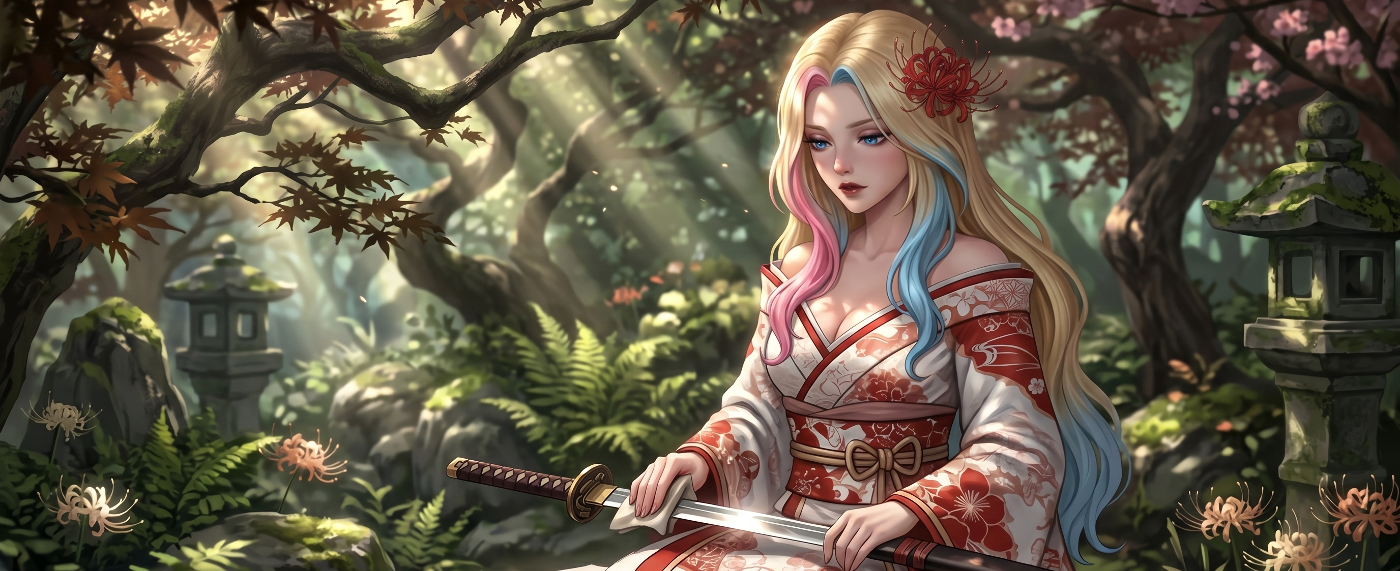 Azami in the garden
