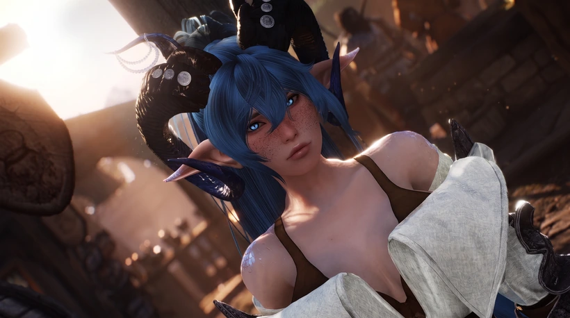 Horns worn in game